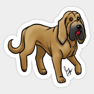 Dog - Bloodhound - Red Sticker